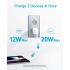 Anker USB C Charger Adapter, 33W 2 Port Compact Charger with Foldable Plug for iPhone 17/16 Series, Galaxy, and More - White